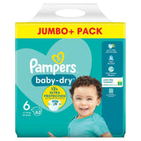 Pampers Baby-Dry Nappies Size 6 (13-18kg) Jumbo+ Pack   62 per pack GOODS M&S   