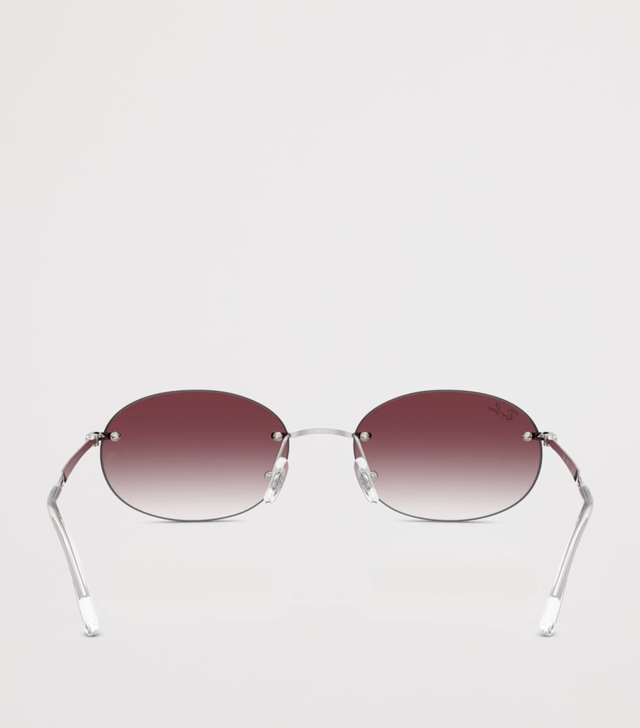 Ray-Ban RB3767 metal oval sunglasses, UK version