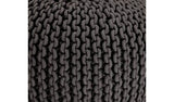 Kaikoo cotton knitted pod pouffe charcoal (British brand)