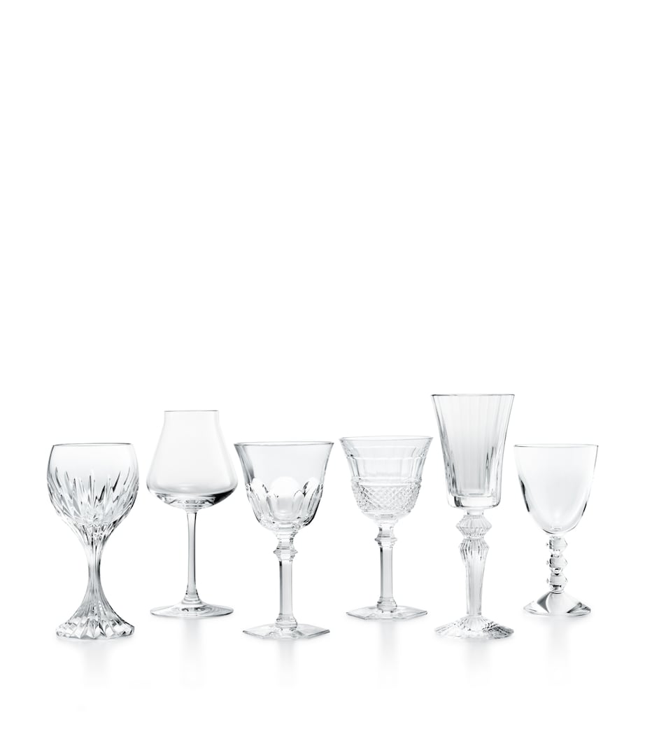 Baccarat crystal wine glasses set of 6, imported from the UK