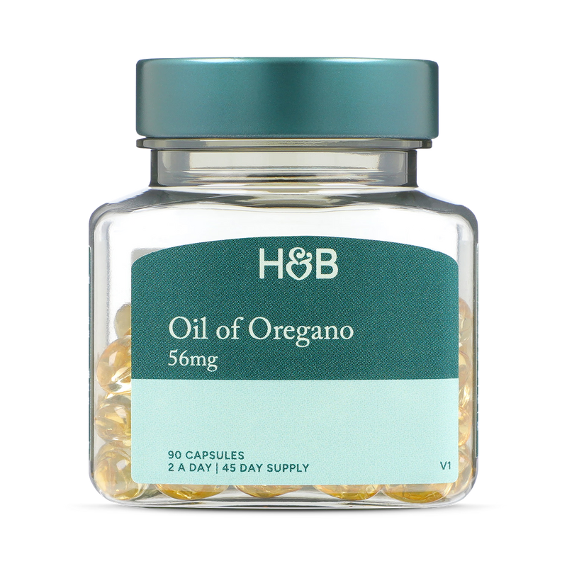 Holland & Barrett Oil of Oregano capsules 90 count, UK version