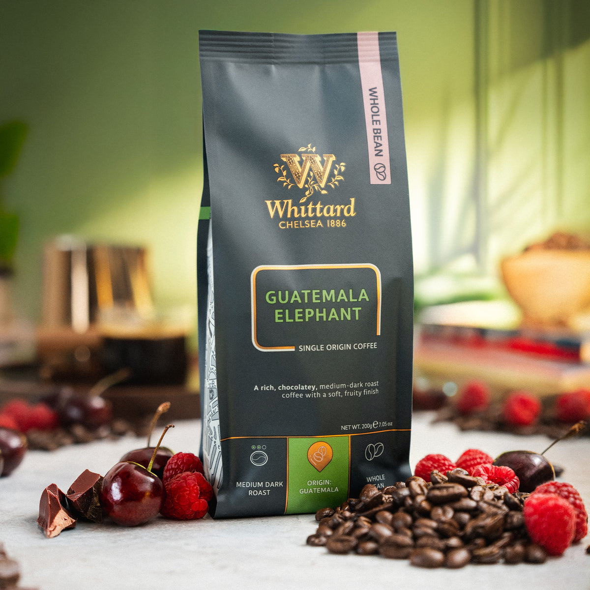 Whittard Guatemala Elephant coffee beans 200g (British brand)