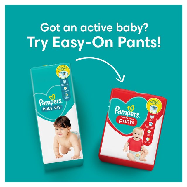 Pampers Baby-Dry Nappies Size 7 (15kg+) Jumbo+ Pack   58 per pack