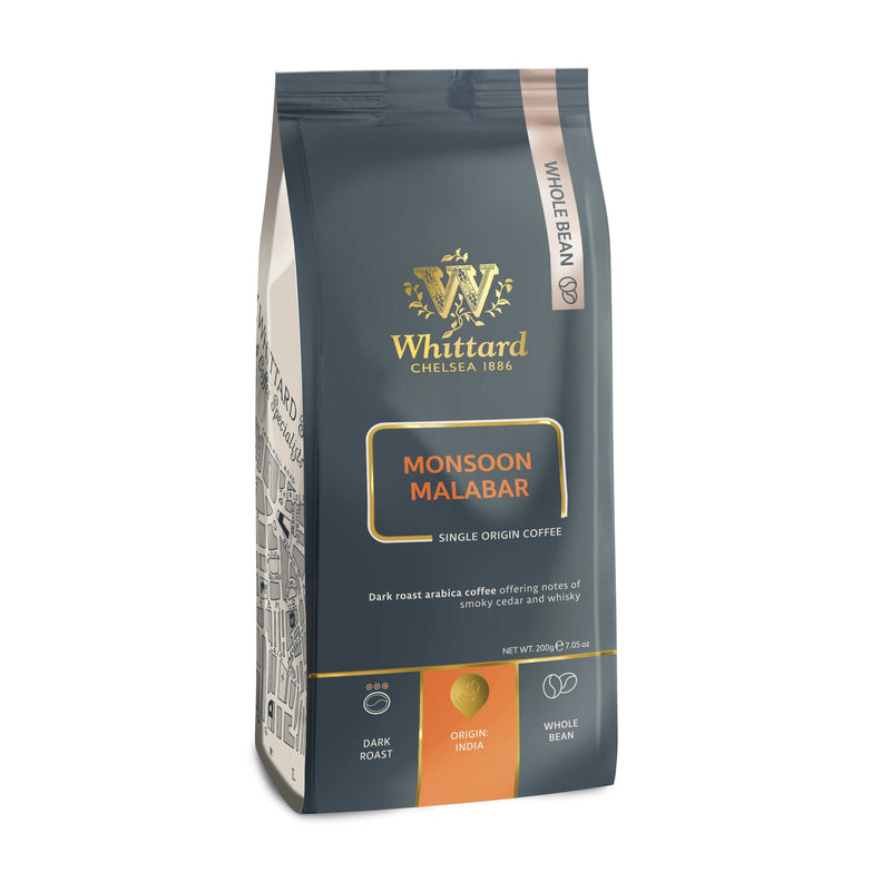 Monsoon Malabar dark roast coffee beans 200g, UK version