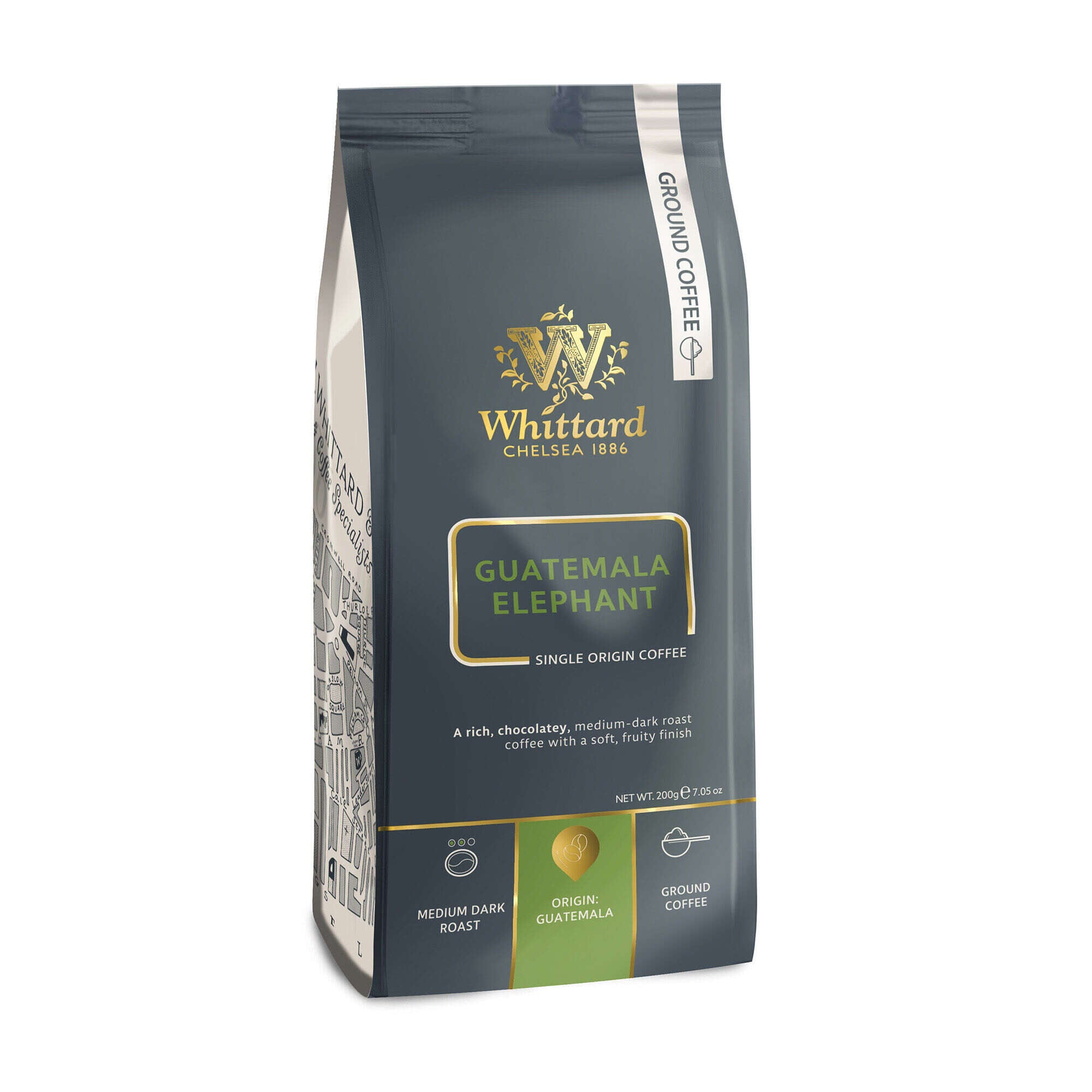 Whittard Guatemala Elephant ground coffee 200g (British brand)