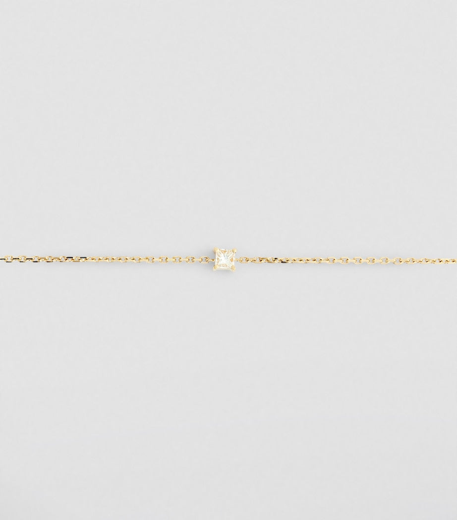 Redline yellow gold diamond Princesse bracelet - British product