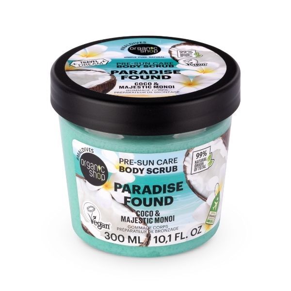 Organic Shop Paradise Found body scrub 300ml (British brand)
