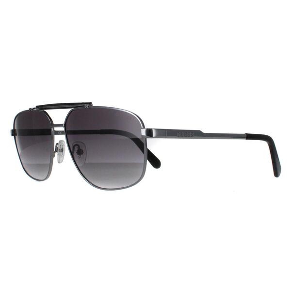 Guess aviator sunglasses silver gradient metal frame (British brand)