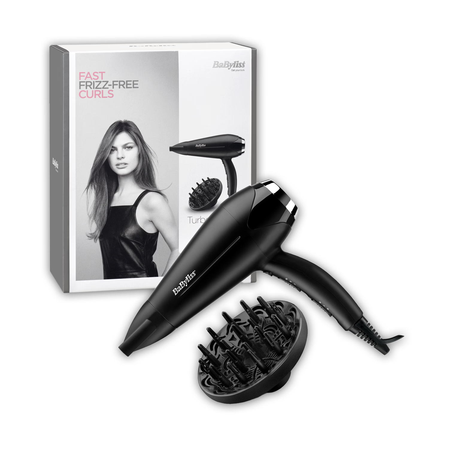BaByliss Turbo Dryer 2200W black - British product