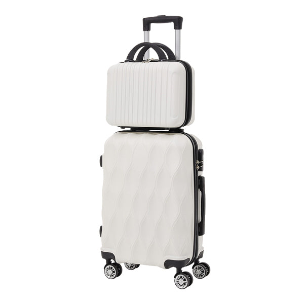 Livingandhome 2 Pcs Hard Shell Travel Suitcases Set