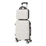 Livingandhome 2 Pcs Hard Shell Travel Suitcases Set