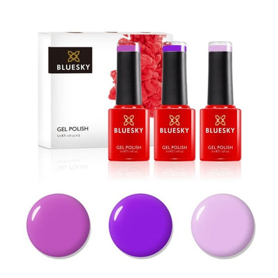 Superdrug Bluesky Mini Trio Set Party Purples Gel Polish 5ml- Online bei McGrocer kaufen