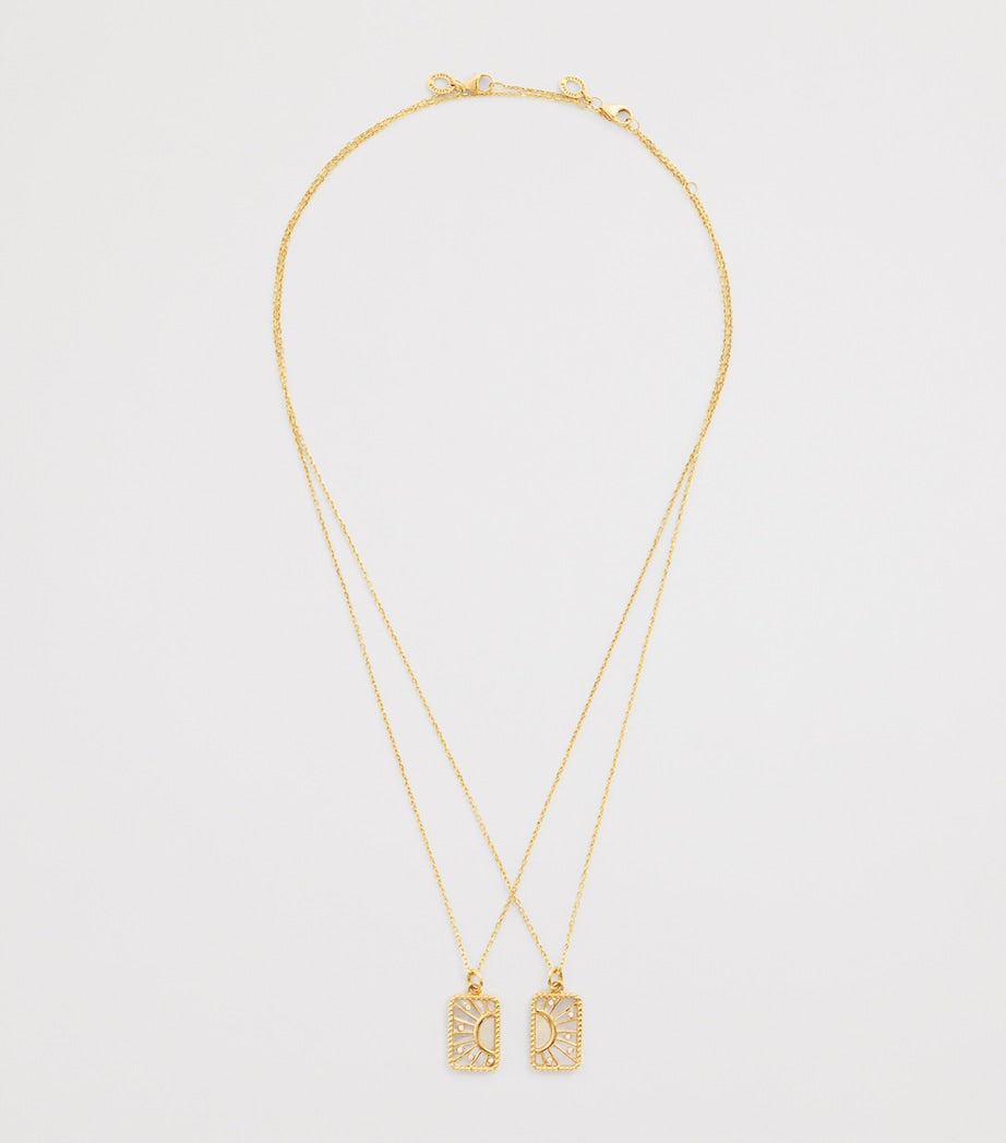 L'Atelier Nawbar My Other Half necklace in gold and diamonds - British product