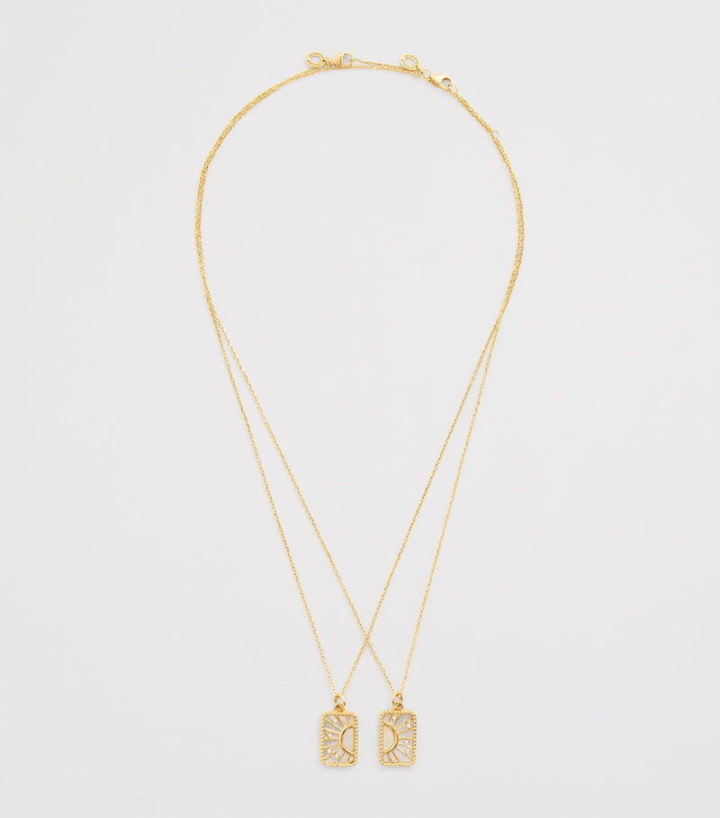 L'Atelier Nawbar My Other Half necklace in gold and diamonds - British product