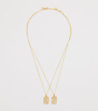 L'Atelier Nawbar My Other Half necklace in gold and diamonds - British product