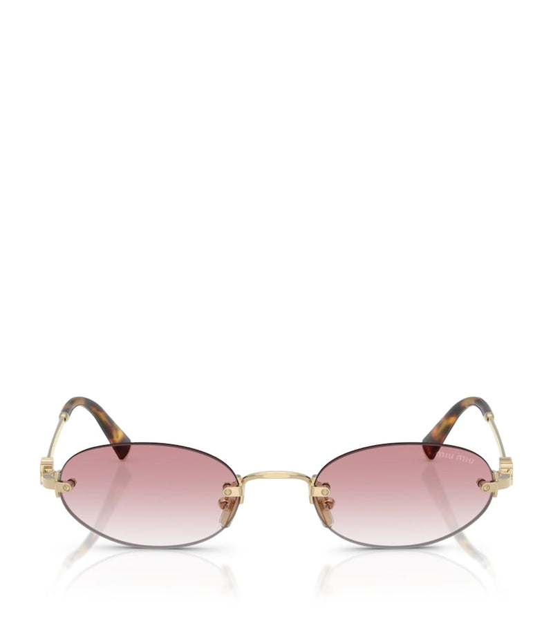 Miu Miu metal oval sunglasses, imported from the UK