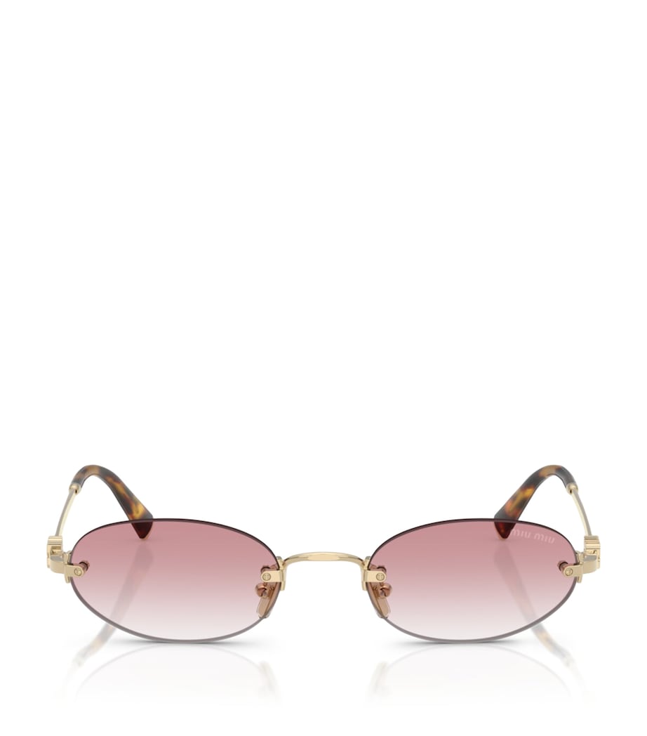 Miu Miu metal oval sunglasses, imported from the UK