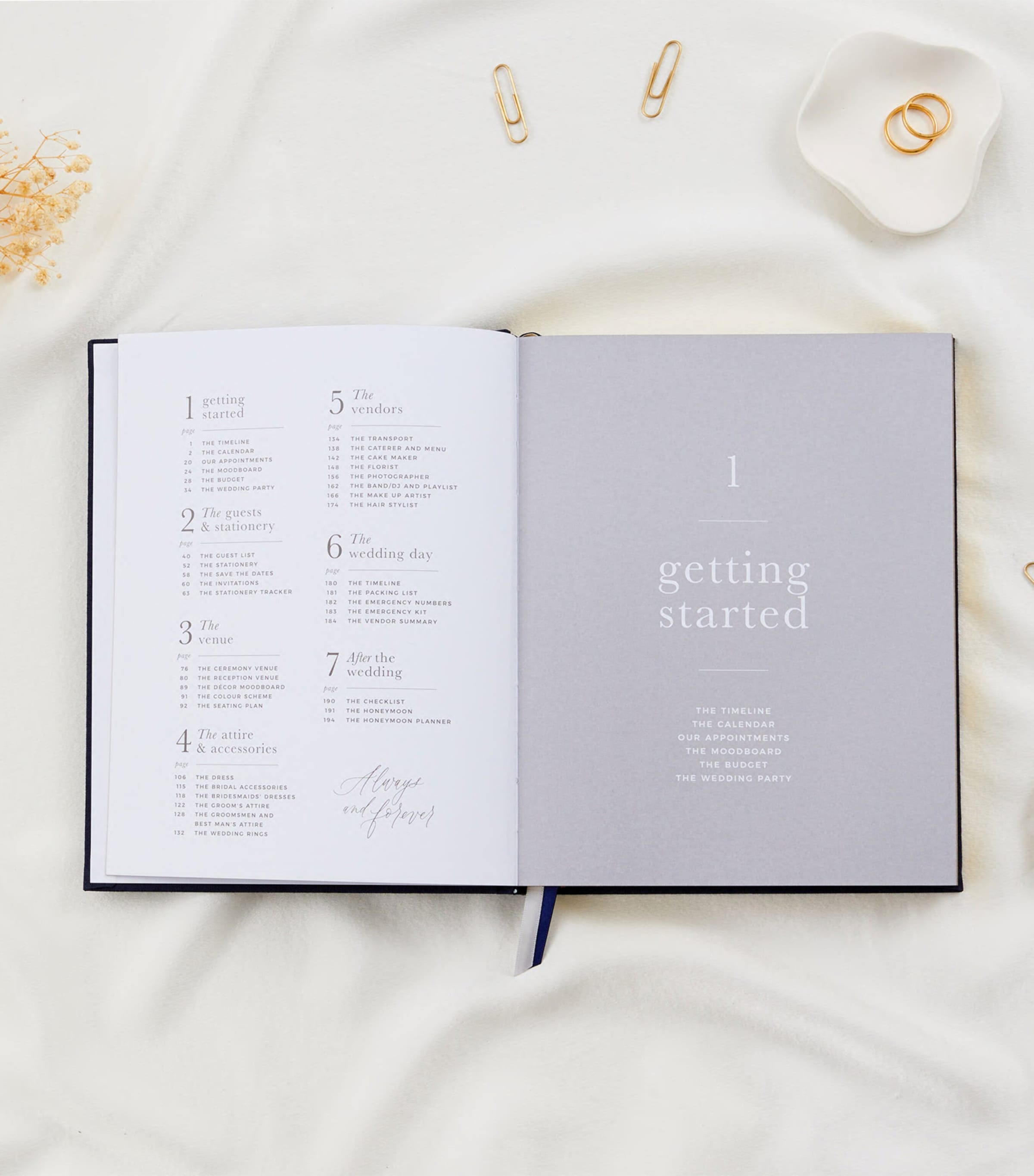 Blush and Gold My Wedding Planner Journal
