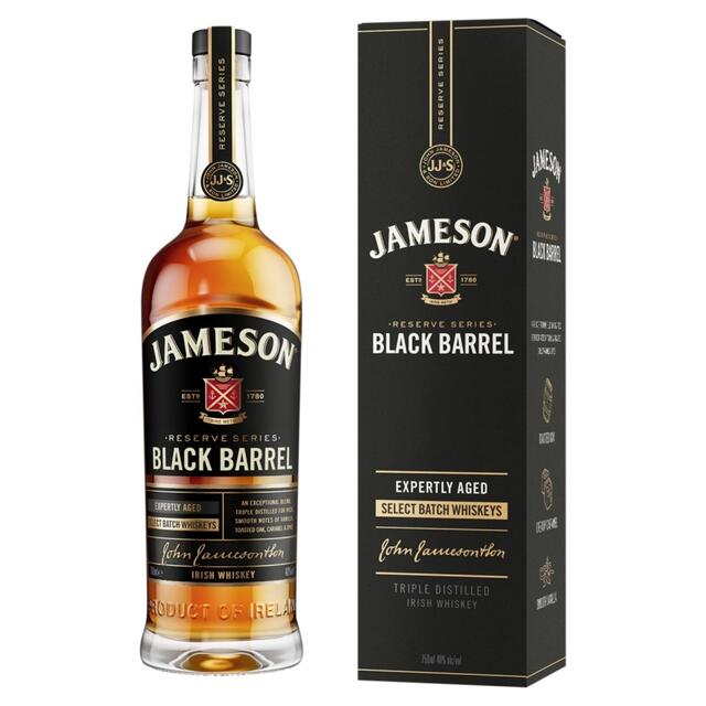 Jameson Black Barrel Triple Distilled Blended Irish Whiskey   70cl