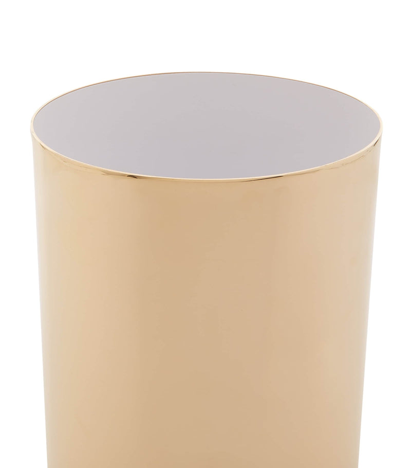 Zodiac cylinder gold-plated bathroom bin (British brand)