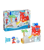 Marvel Spider-Man Water-Webs Spidey Island playset, imported from the UK
