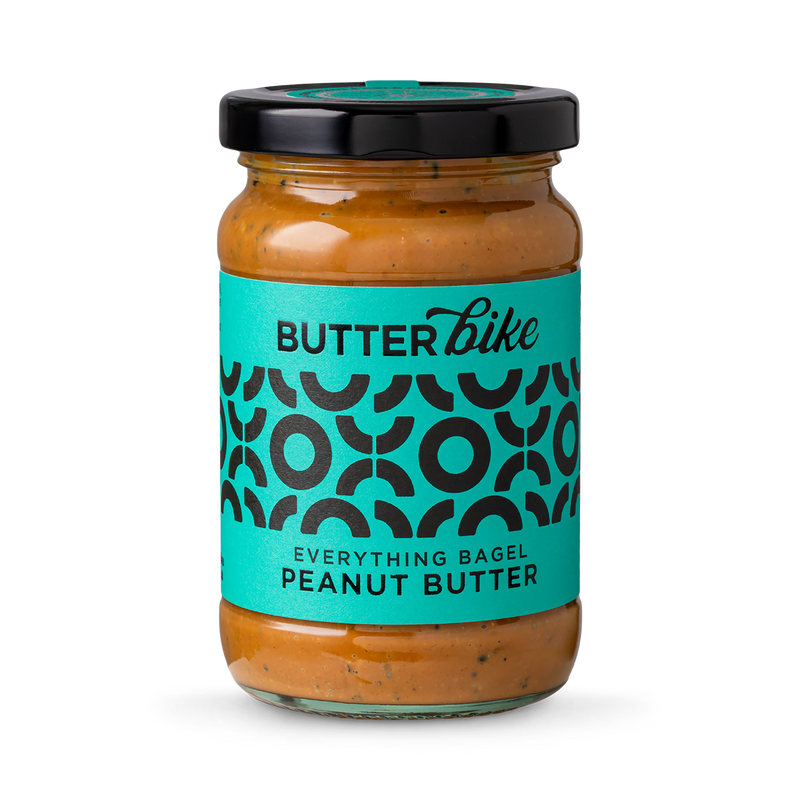Butter Bike Everything Bagel Peanut Butter 285g, imported from the UK