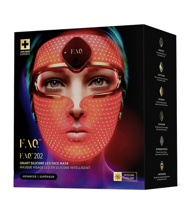 FAQ 202 wireless silicone LED face mask with NIR technology - British product