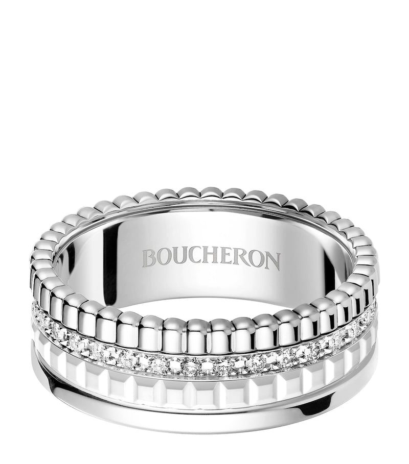 Boucheron Quatre Double White Edition ring white gold diamond - British product