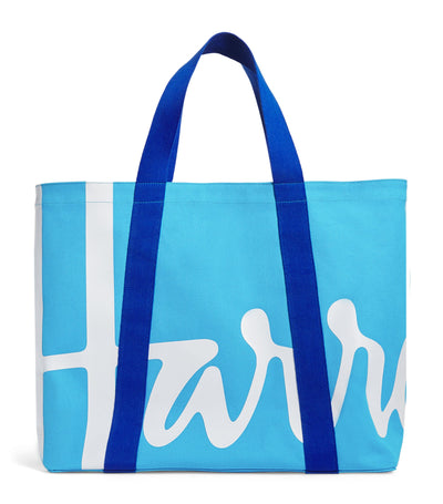 Harrods Harrods Large Cotton Logo Tote Bag- Buy online at McGrocer