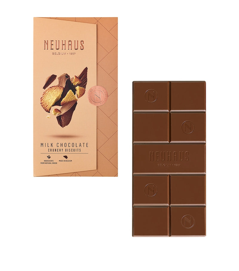 Neuhaus Crunchy Biscuits milk chocolate bar 100g - British product