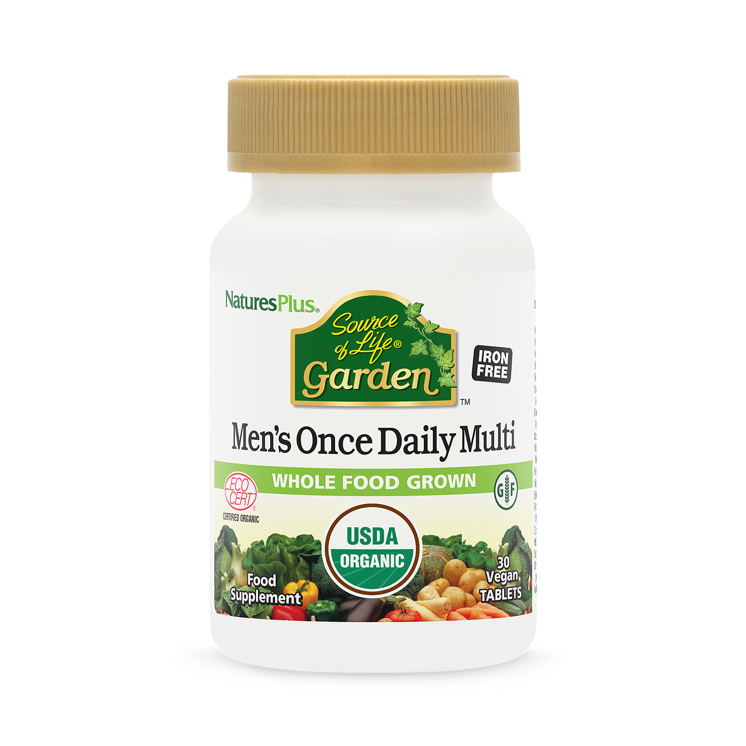 Source of Life Garden men's once daily multivitamin tablets (British brand)