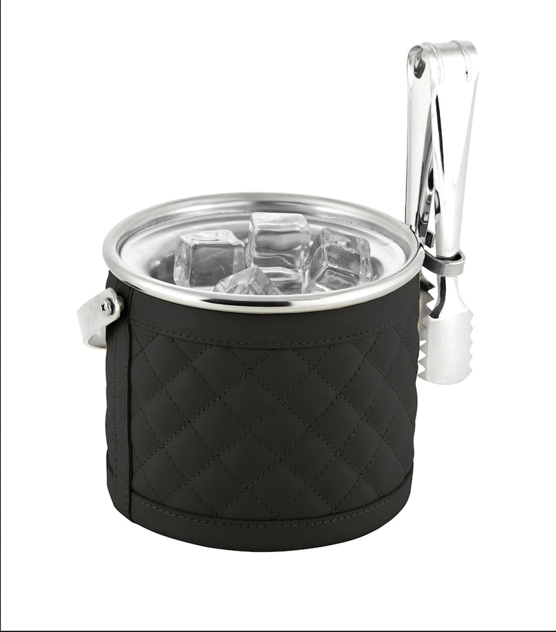 Waterproof Leather Ice Bucket Approximately 14cm x 15cm x 15cm