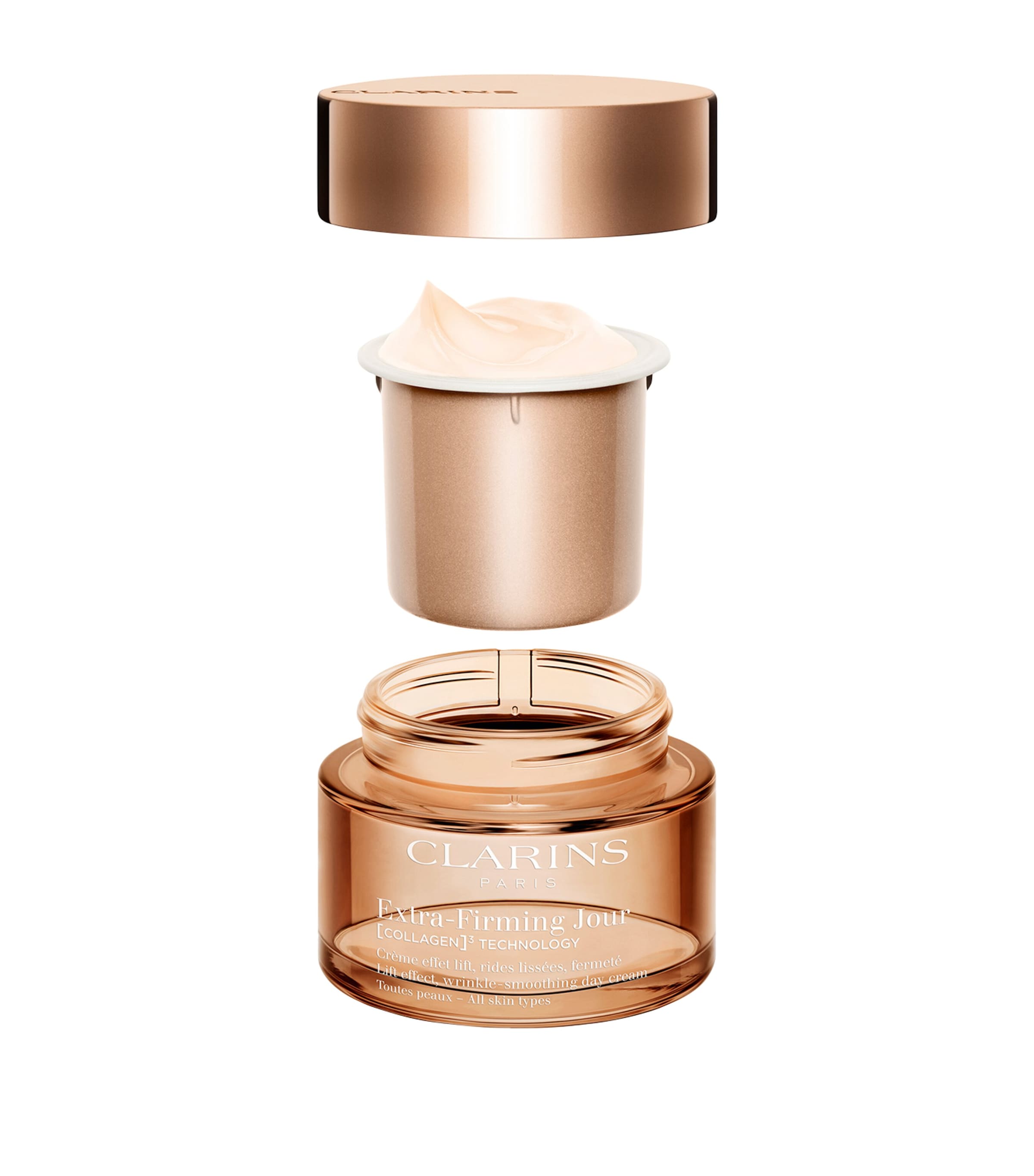 Clarins extra-firming day cream for all skin types refill 50ml - British product