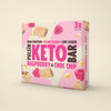 Pulsin keto bar raspberry & choc chip 3x30g, imported from the UK