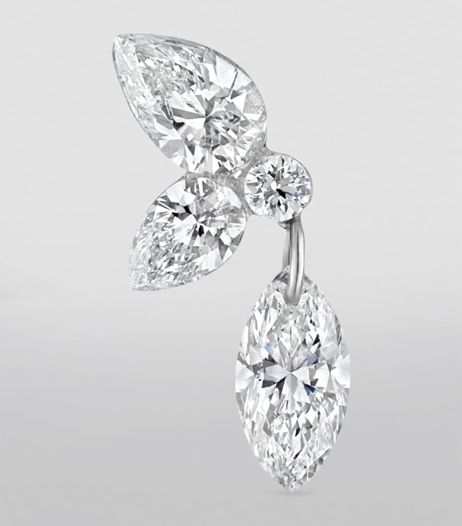 Maria Tash Grand Marquise Pear Diamond Echo earring 10.5mm Direction B, UK version