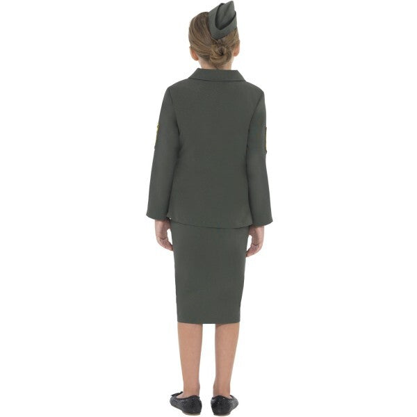 Smiffys WW2 Army Girl costume for children, UK version