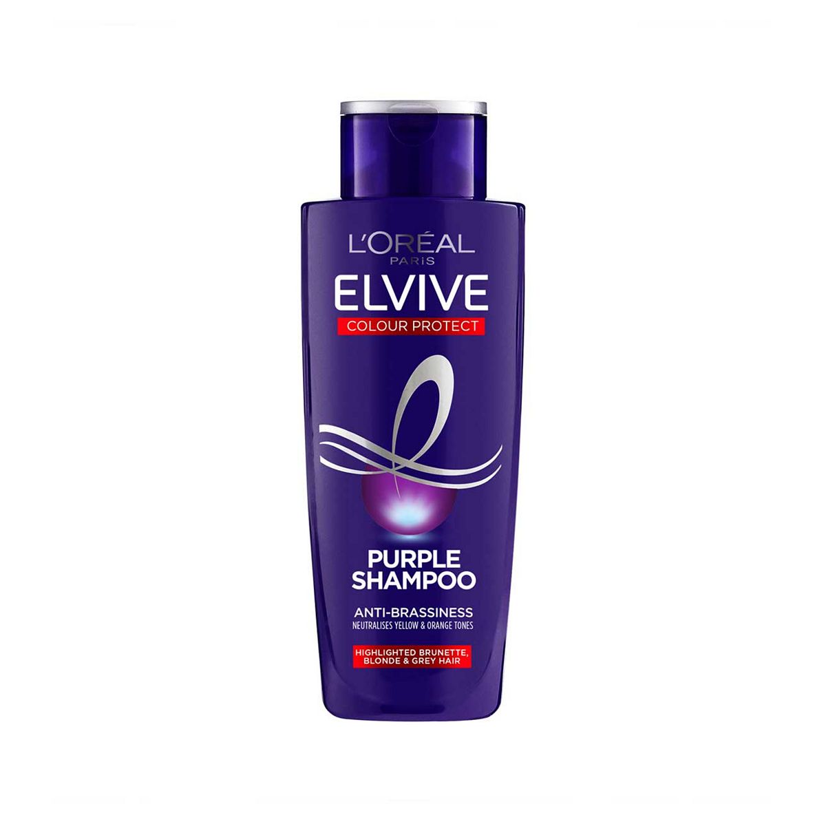 L'Oreal Paris Elvive Colour Protect Anti-Brassiness Purple Shampoo for Coloured or Highlighted Hair 200ml GOODS Boots   