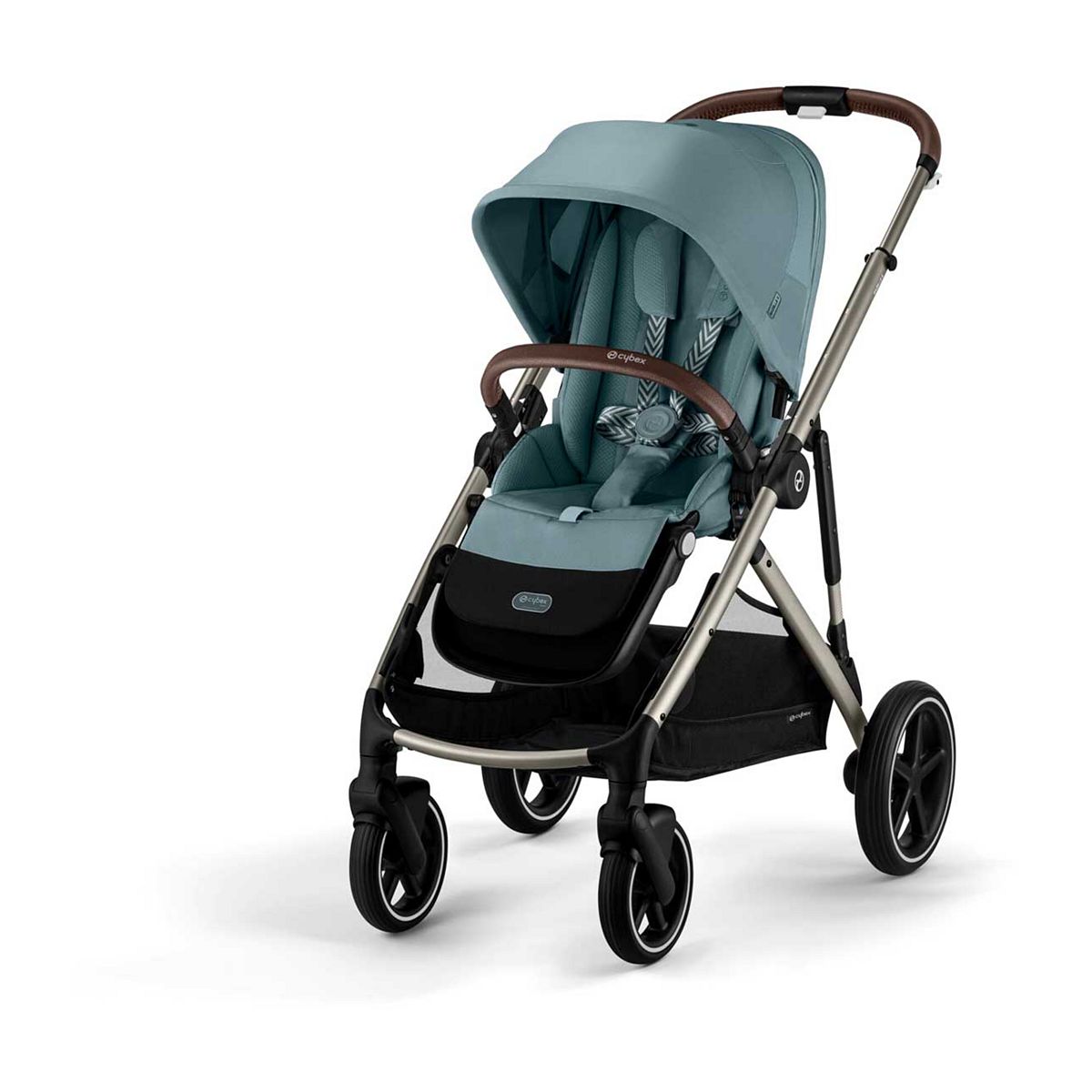 Cybex Gazelle S Single to Double Pushchair 2023 Taupe Frame - Sky Blue GOODS Boots   