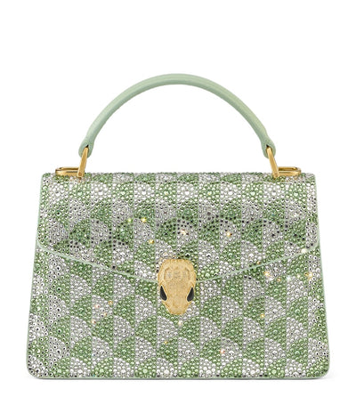 Harrods Bvlgari Mini Suede Serpenti Forever Top-Handle Bag- Buy online at McGrocer
