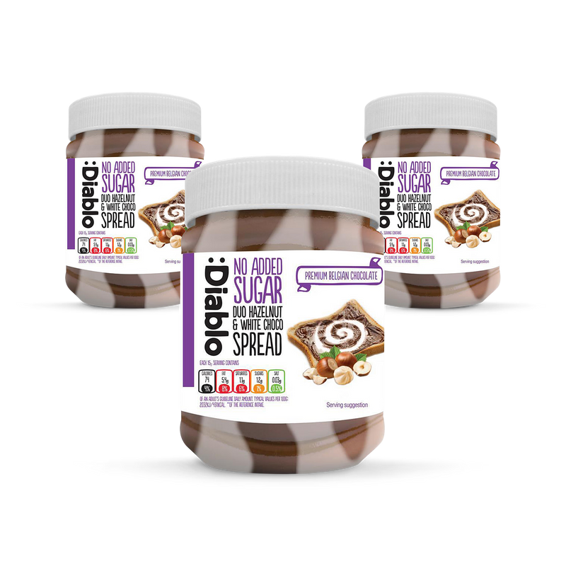 Diablo duo spread hazelnut white chocolate 350g - British product