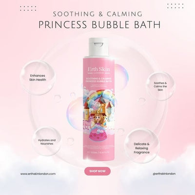 ErthSkin London Beruhigendes & Entspannendes Prinzessinnen-Schaumbad 300ml
