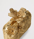 Jimmy Choo Cloud clutch bag in gold-tone metal lace, UK version