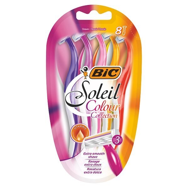 BIC Soleil Colour Collection Disposable 3 Blade Razor x8 GOODS Superdrug   