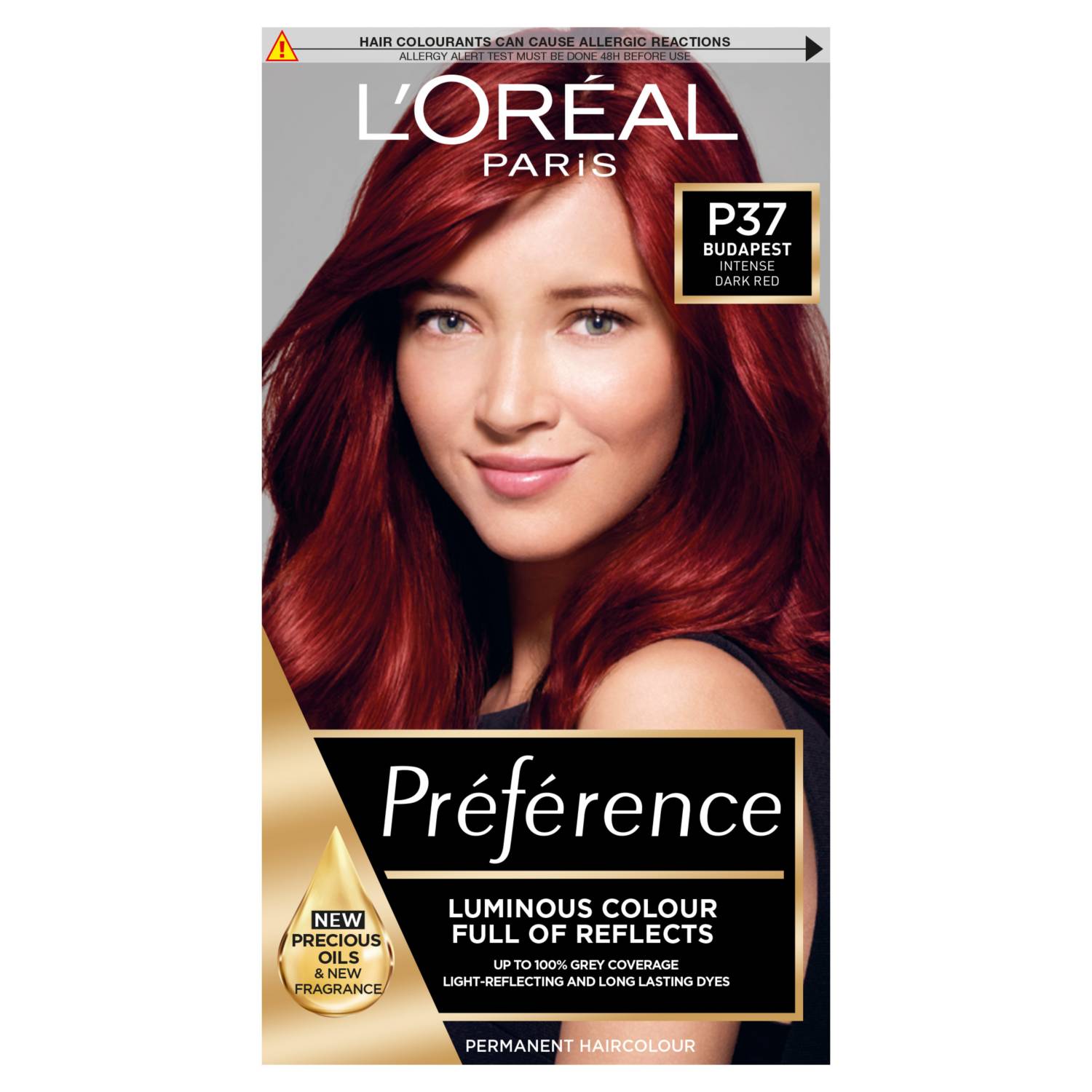 L'Oreal Preference P37 Budapest permanent hair colour - British product