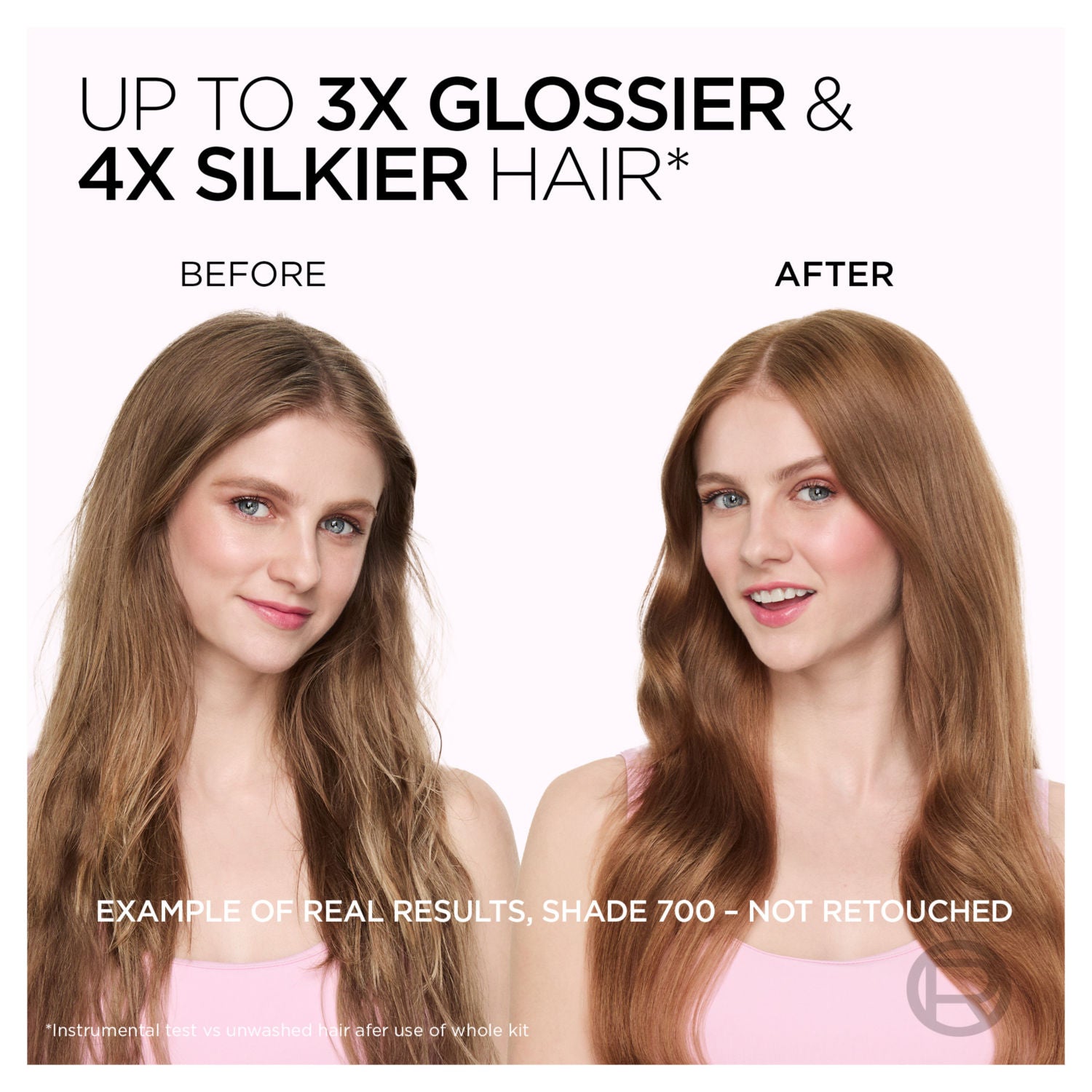 L'Oreal semi-permanent hair colour 600 Light Brown, UK version