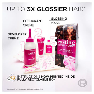 L'Oreal Casting Creme Gloss 535 Chocolate Brown Semi Permanent Hair Dye