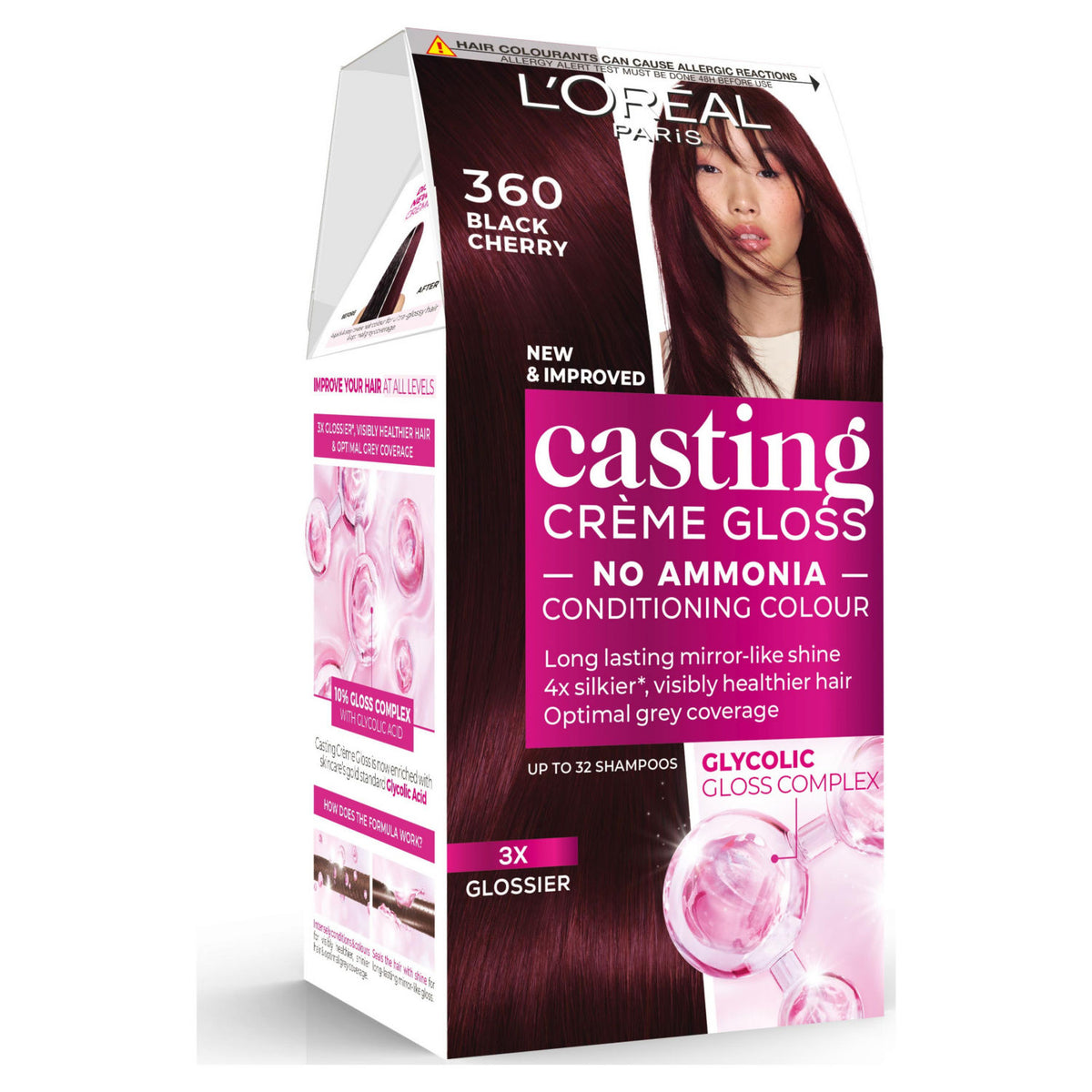 L'Oreal Casting Crème Gloss Black Cherry semi-permanent hair colour, UK version