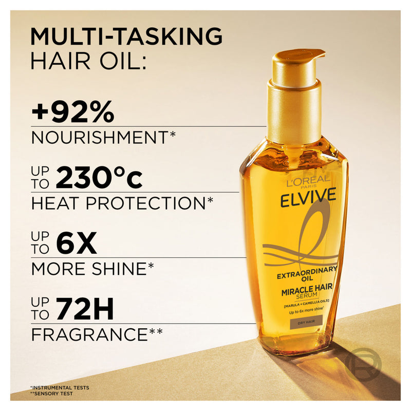 L'Oreal Elvive Extraordinary Oil hair serum 100ml, UK version