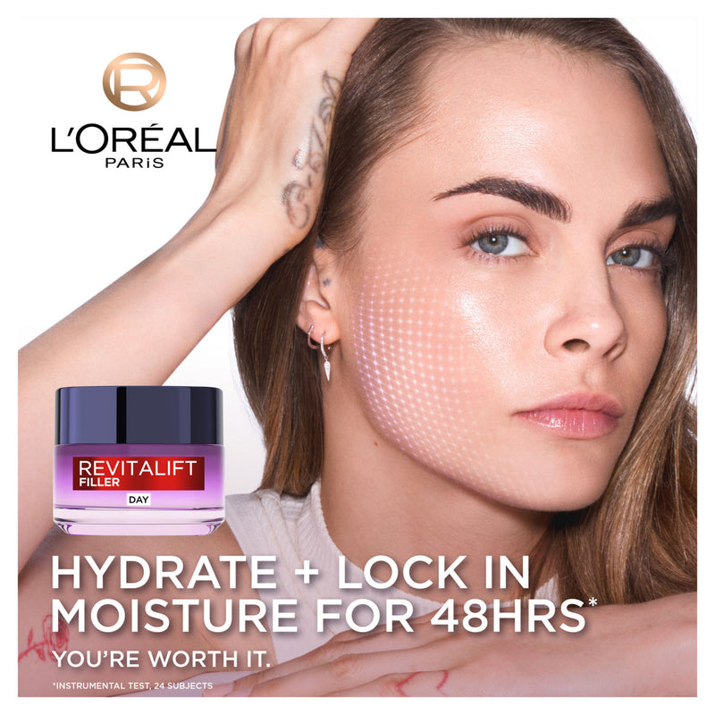 L'Oreal Paris Revitalift Filler Day Cream 50ml, imported from the UK