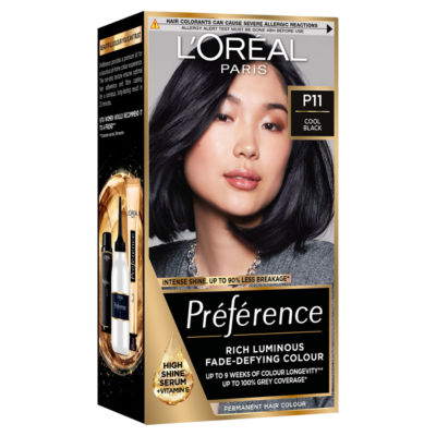 L'Oreal hair colour P11 Cool Black, UK version